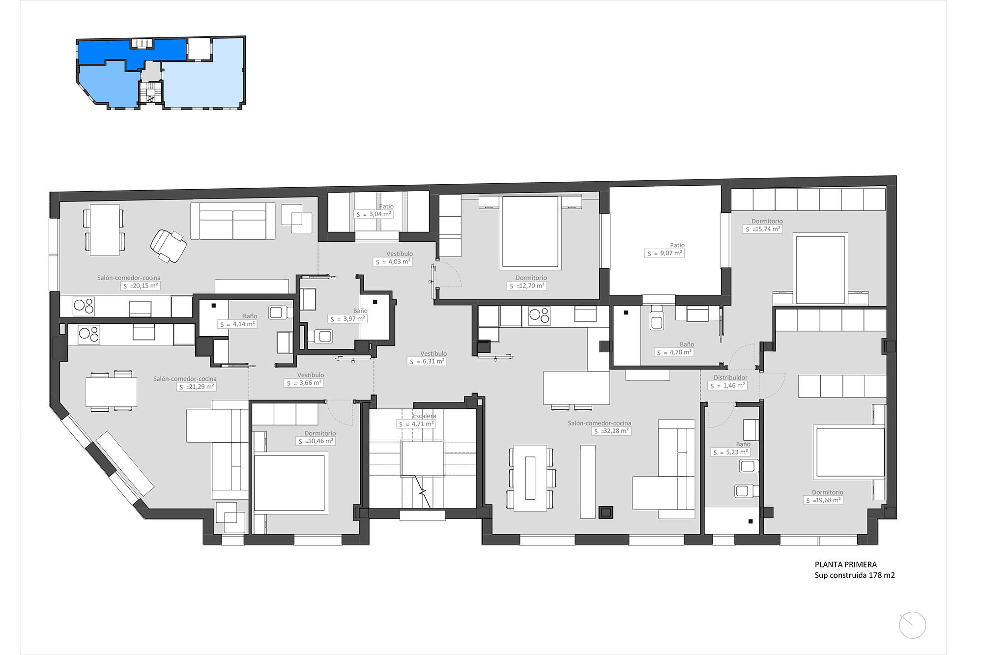 Apartamentos la peixcateria planos esvibar arquitectes proyecto reforma