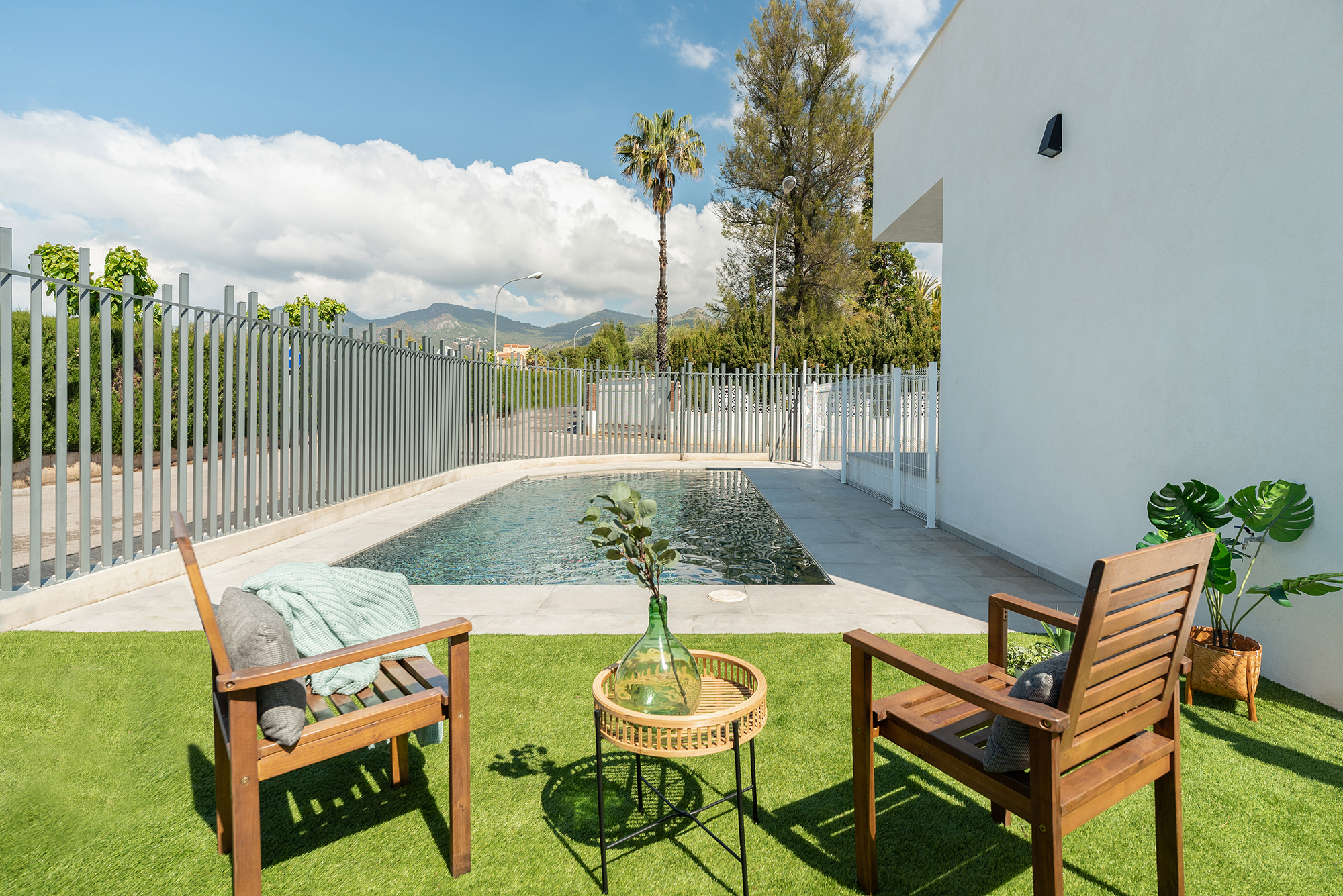 Villa Luca plano planta esvibar arquitectes proyecto obra nueva piscina