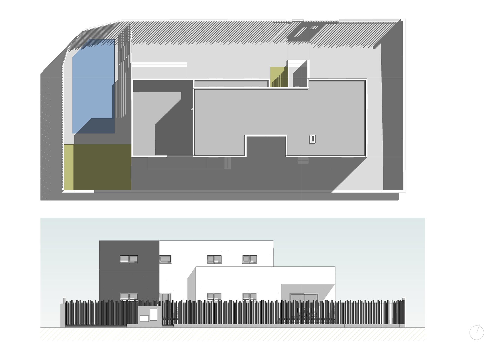 Villa Luca plano planta esvibar arquitectes proyecto obra nueva alzados exterior