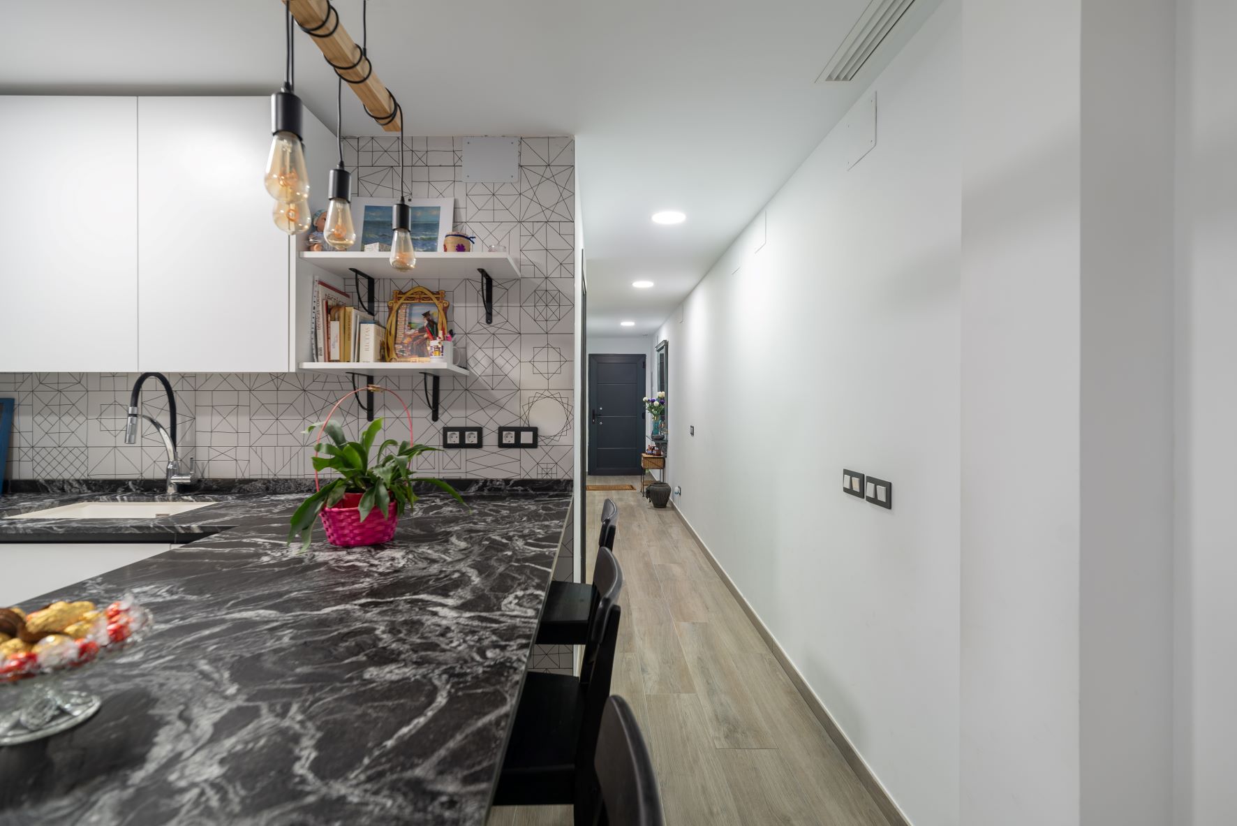 esvibar arquitectes reforma integral cocina pasillo